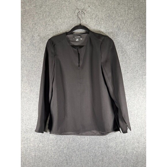 Club‎ Monaco Blouse Women Extra Small Long Sleeve Relaxed Fit Business Career - Picture 1 of 7